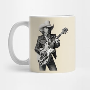 Dwight Yoakam Playing Guitar Mug